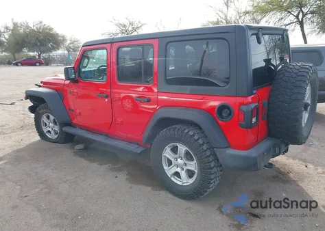 2022 Jeep Wrangler Unlimited Sport S 4X4 z USA, uszkodzony, nr VIN 1C4HJXDG4NW203378